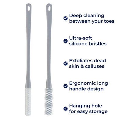 Gentle Exfoliating Foot Brush Soft Bristles Daily Care
