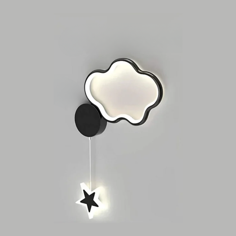 Cosy Night Wall Lamp with Stars and Moon