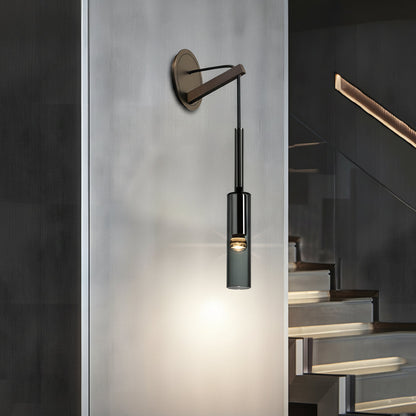 Classic Round Glass Brass Wall Light