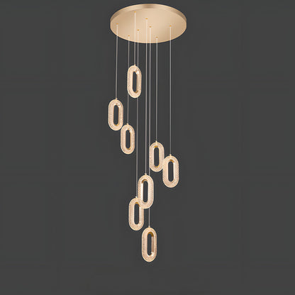 Contemporary Metal LED Hanging Light Fixture