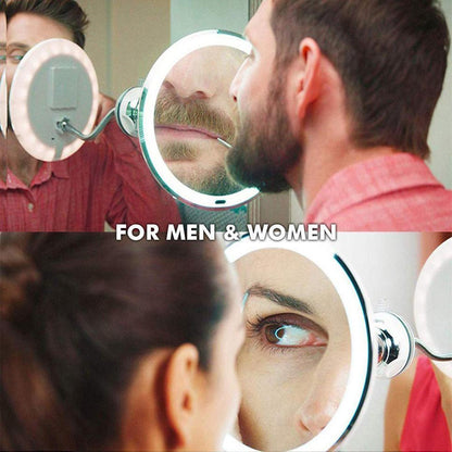 Bright 10x Magnifying LED Vanity Mirror