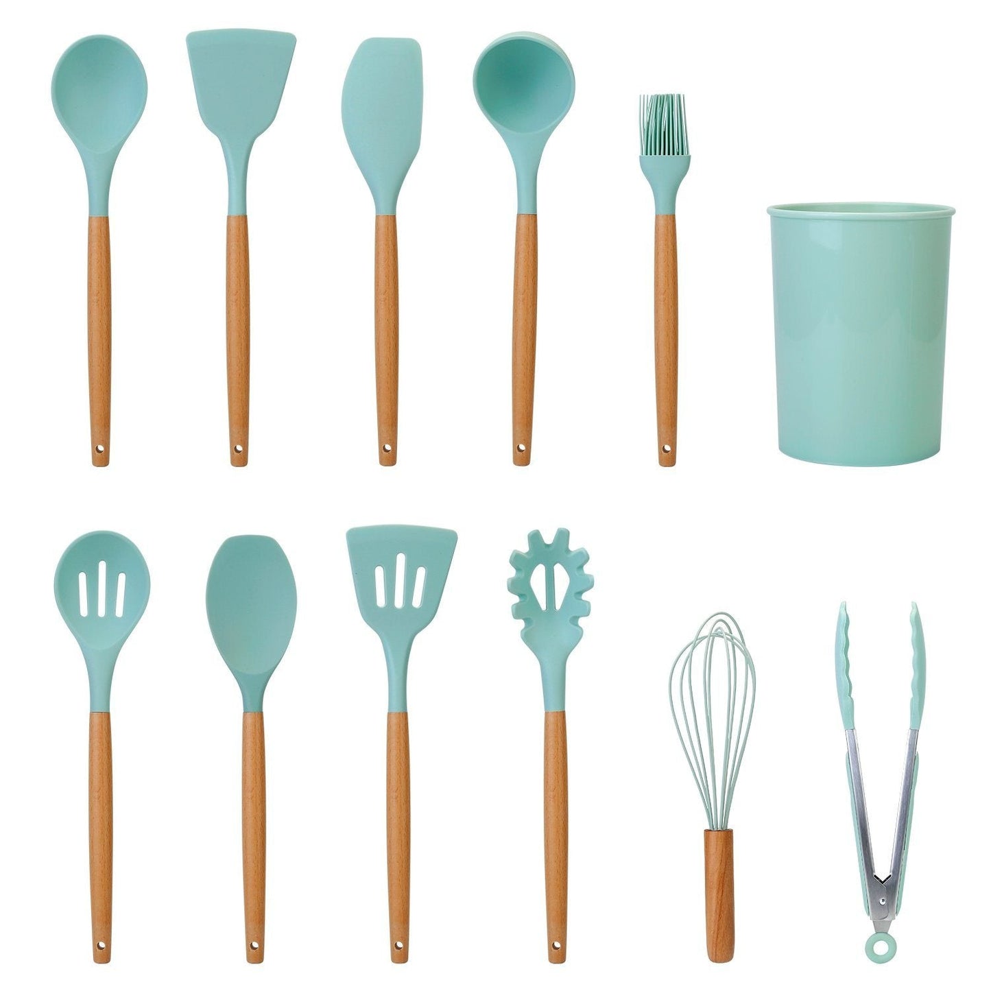 Non-Stick 11-Piece Silicone Kitchen Cookware Set