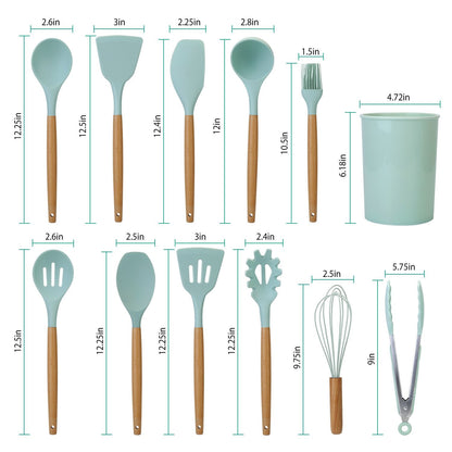Non-Stick 11-Piece Kitchen Tool Set – Heat Resistant