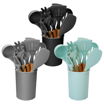 Non-Stick 11-Piece Silicone Kitchen Cookware Set