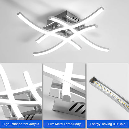 Sleek Metal LED Ceiling Lamp Noxord