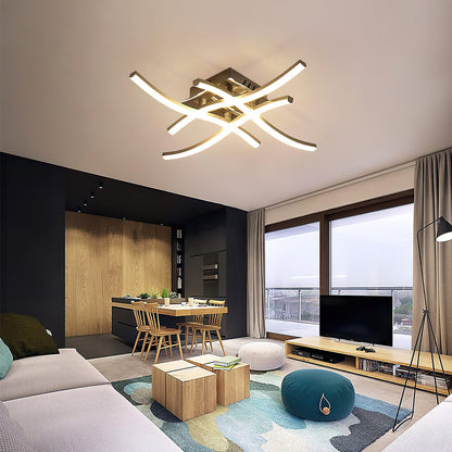 Sleek Metal LED Ceiling Lamp Noxord