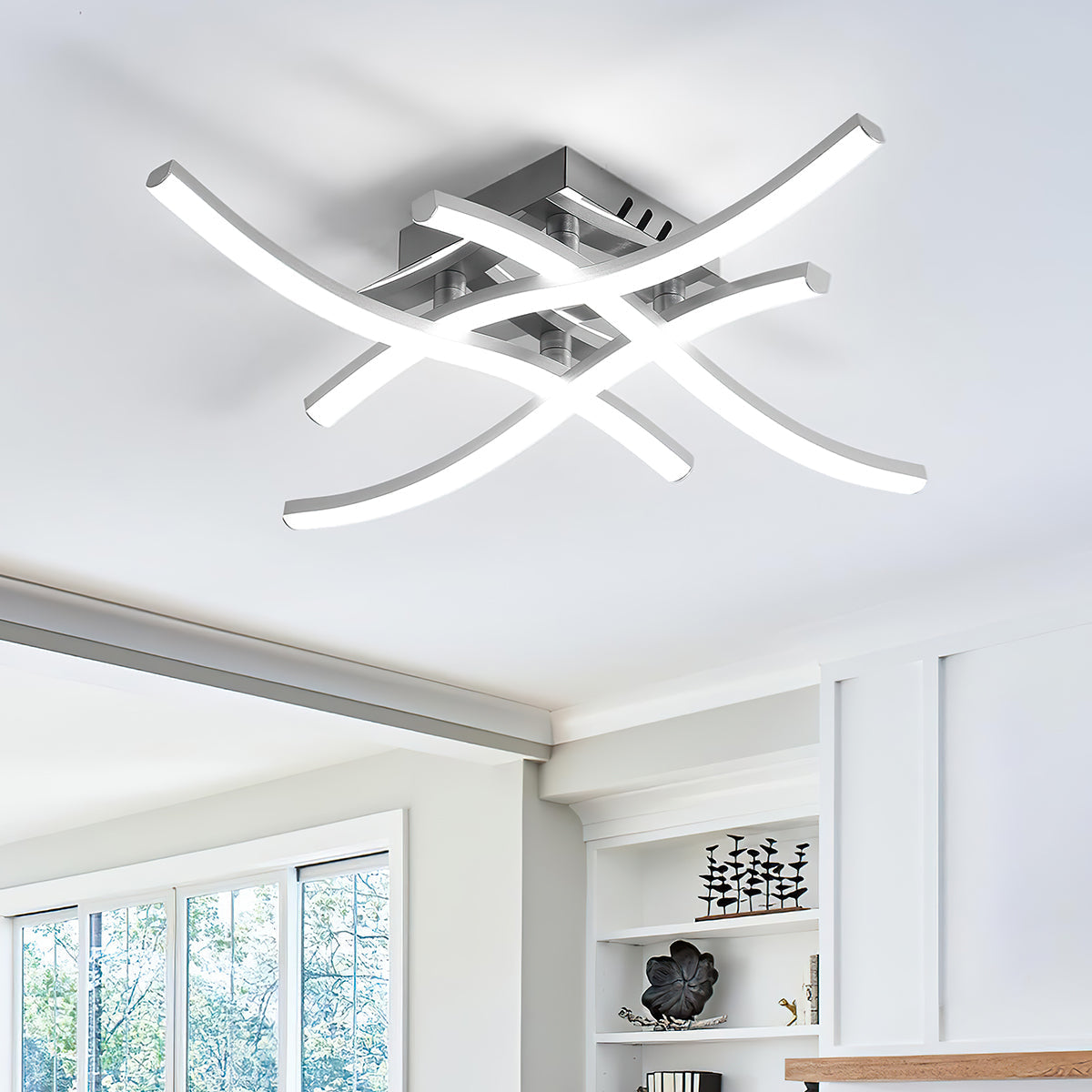 Sleek Metal LED Ceiling Lamp Noxord - Cofik