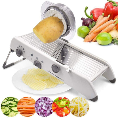 Easy Slice Mandoline - Adjustable Sharp Steel Blade Cutter