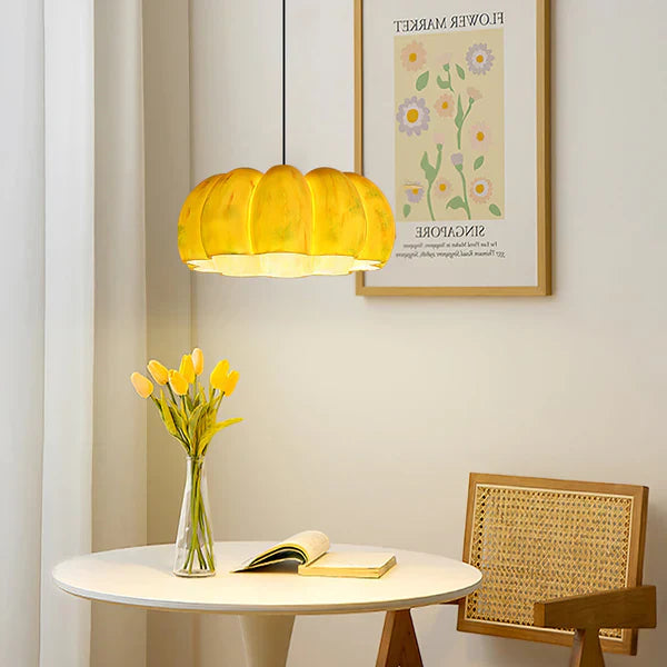 Natural Resin Gourd Hanging Lamp