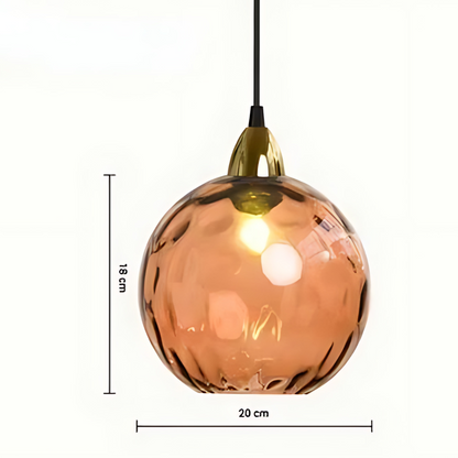 Sophisticated Pendant Light Glass Globe Lamp