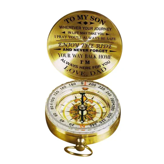 Stylish Dad Gift Compass with Lettering - Cofik