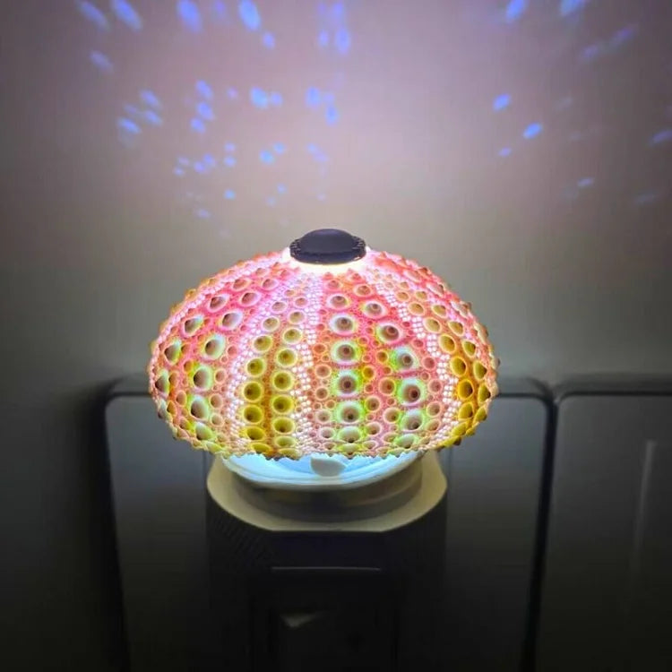 Rustic Coastal Shell Table Lamp