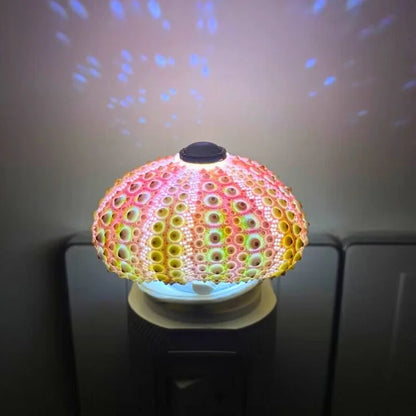 Rustic Coastal Shell Table Lamp