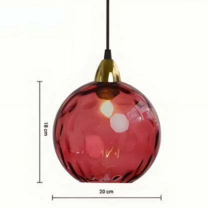 Sophisticated Pendant Light Glass Globe Lamp
