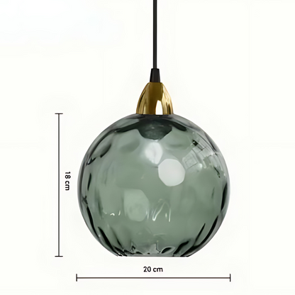 Sophisticated Pendant Light Glass Globe Lamp
