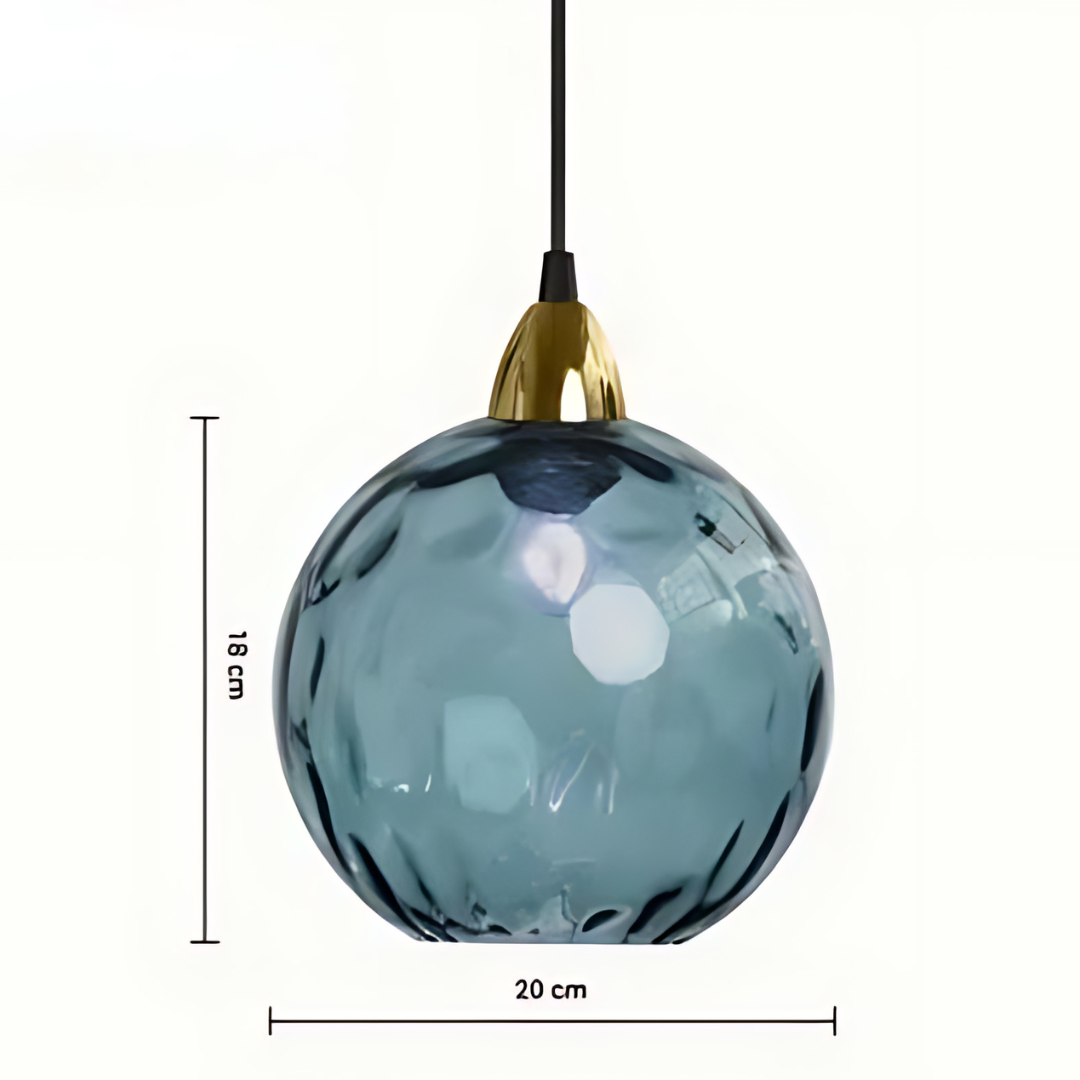 Sophisticated Pendant Light Glass Globe Lamp