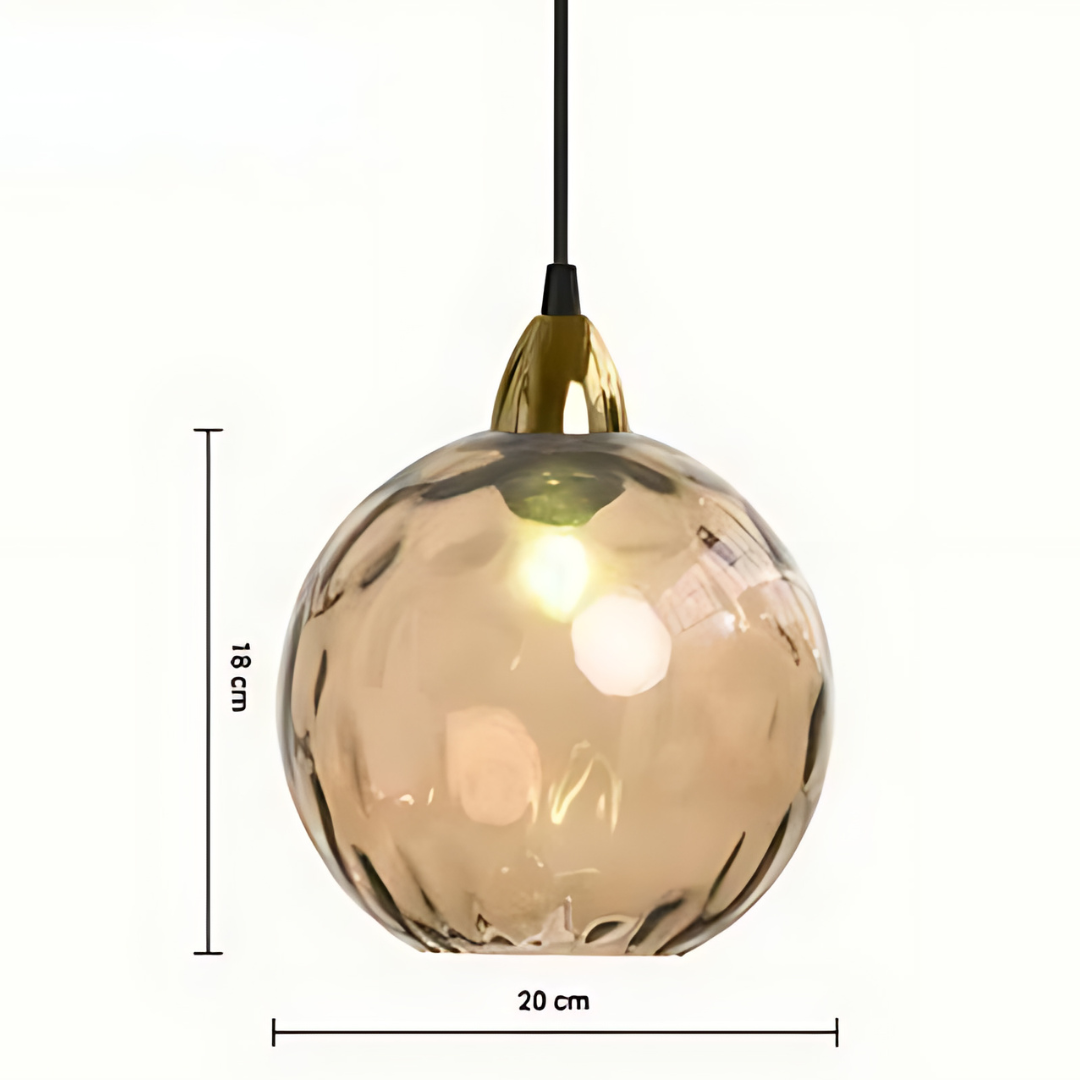 Sophisticated Pendant Light Glass Globe Lamp