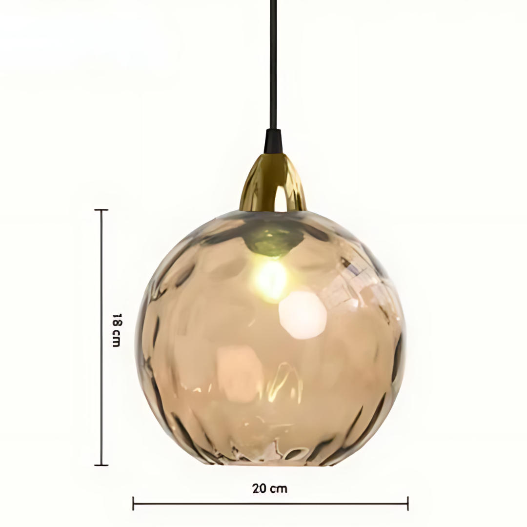 Sophisticated Pendant Light Glass Globe Lamp
