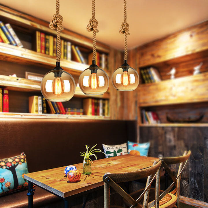 Stylish Glass Drop Ceiling Light Fixture