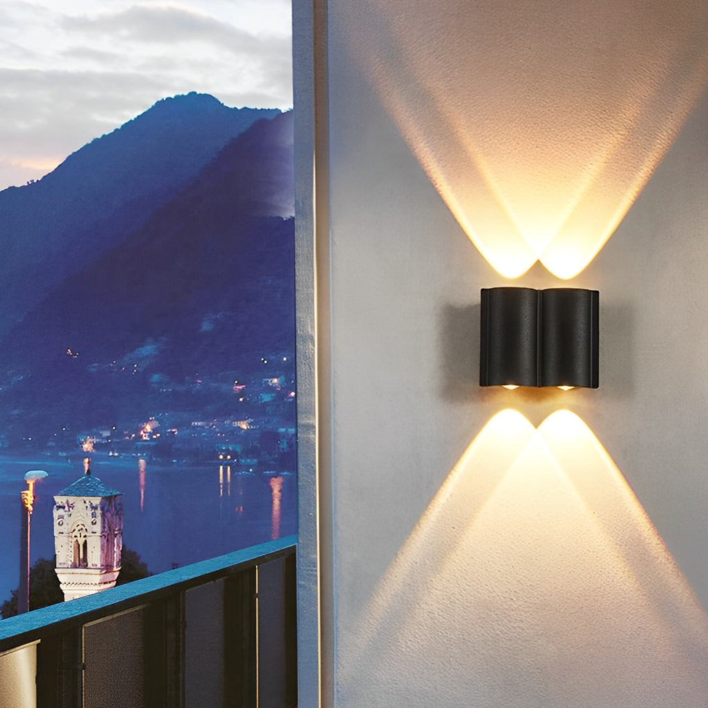 Outdoor LED Up Down Wall Light Waterproof Modern Fixture