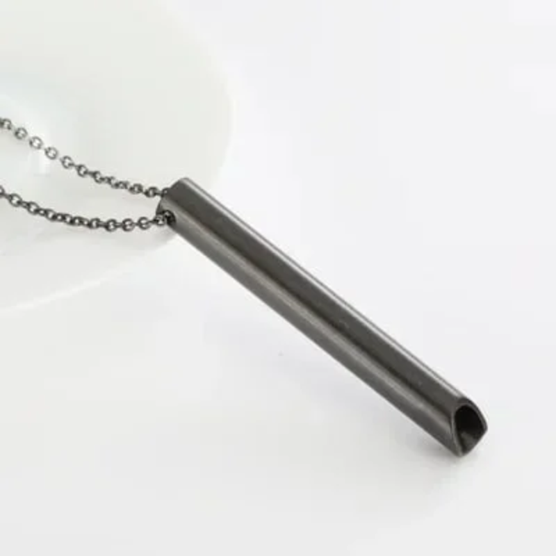 Calming Anxiety Necklace, Stainless Steel, Quit Smoking Aid