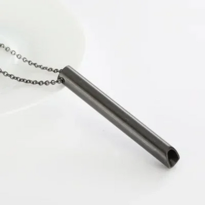 Calming Anxiety Necklace, Stainless Steel, Quit Smoking Aid