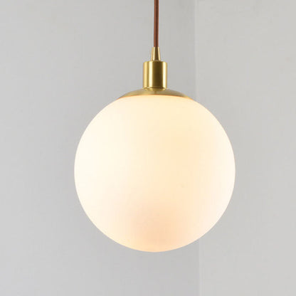 Elegant Glass Pendant Light Adjustable Gold Finish