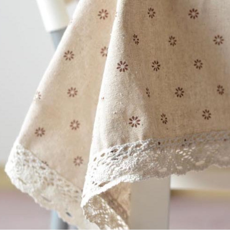 Floral Pattern Cotton Table Cloth