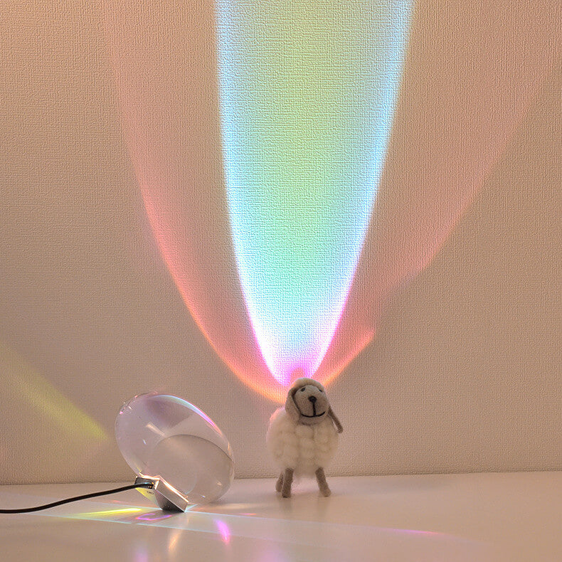 Colorful Crystal Angel Eyes LED Desk Lamp