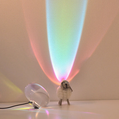 Colorful Crystal Angel Eyes LED Desk Lamp