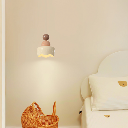Bright White Hanging Bedside Lamp