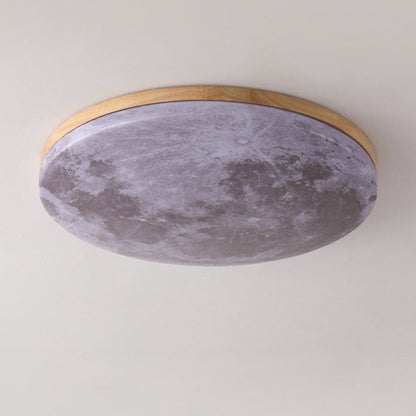 Sleek Wood LED Ceiling Light Fixtures 24W Modern Home