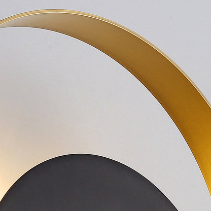 Simple Metal Round Wall Light Lamp For Bedroom