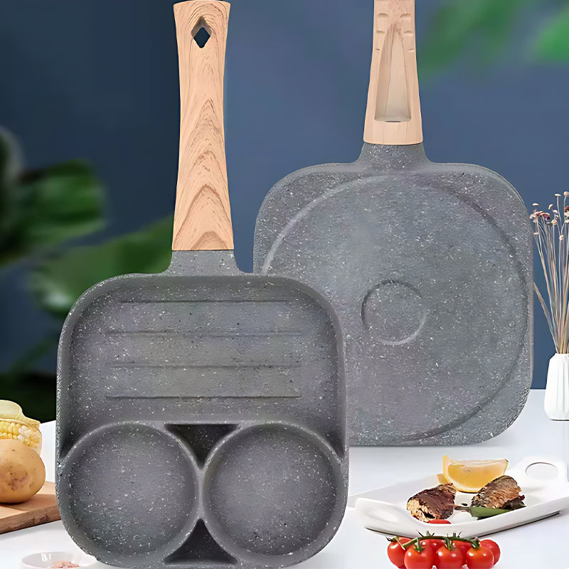 Non-Stick Four Egg Pan, Easy Breakfast Frying Skillet