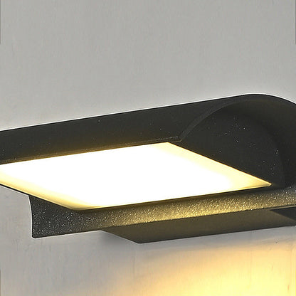 Sleek Outdoor IP65 LED Black Wall Light Fixture - Cofik
