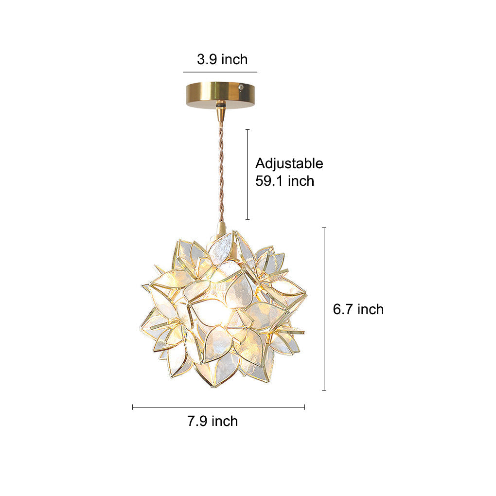 Elegant Floral Soft LED Pendant Light Fixture