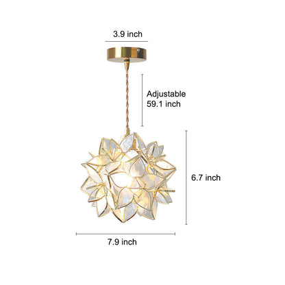 Elegant Floral Soft LED Pendant Light Fixture