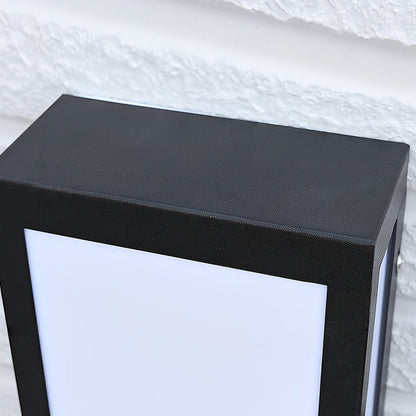 Outdoor Black LED Wall Light Waterproof Exterior Lamp