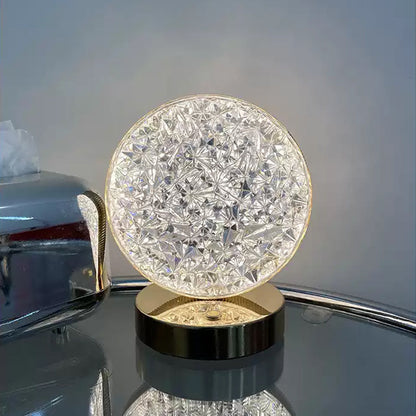 Silver Night Metal Desk Lamp