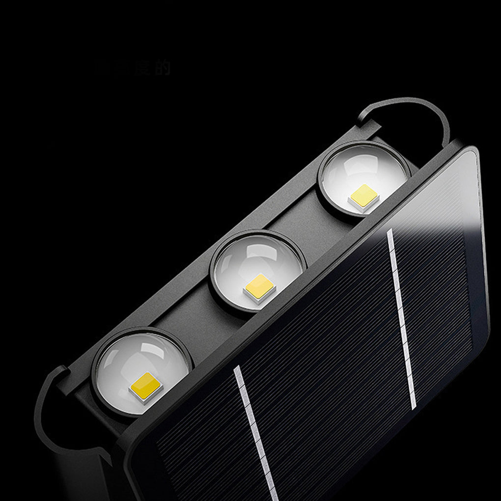 Outdoor LED Solar Powered Black Wall Lamps