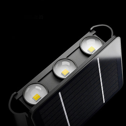 Outdoor LED Solar Powered Black Wall Lamps