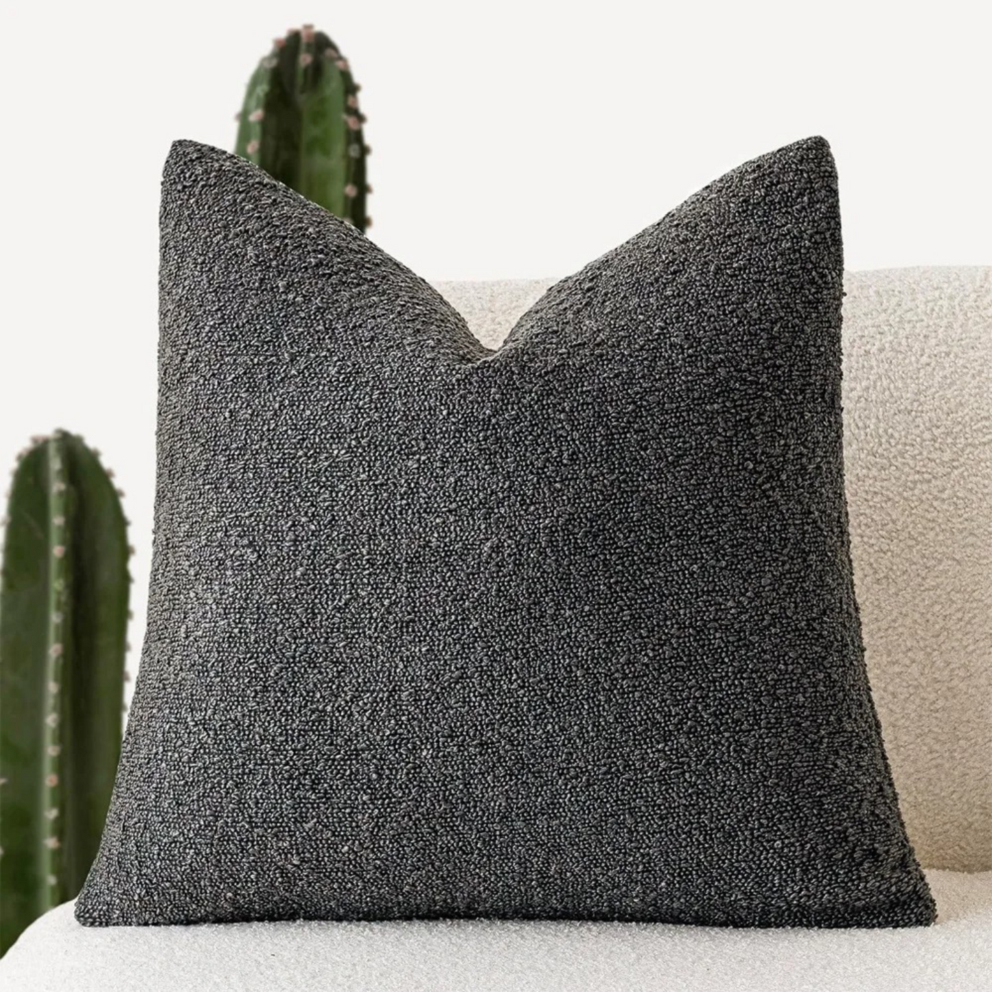 Soft Boucle Throw Pillow Cover 45x45cm Home Decor Cushion