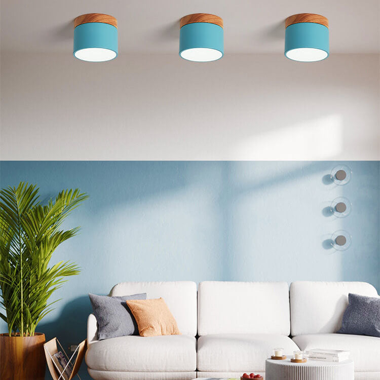 Modern LED Ceiling Lamp Adjustable Color