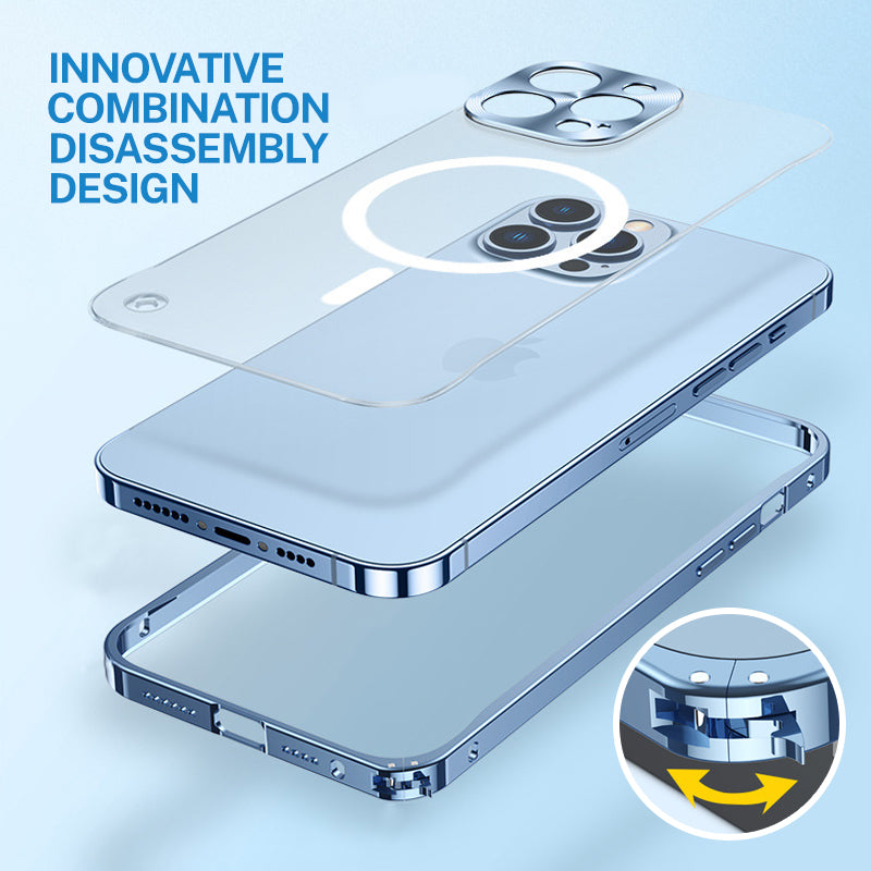 Strong Metal Phone Magnetic Charging Cover