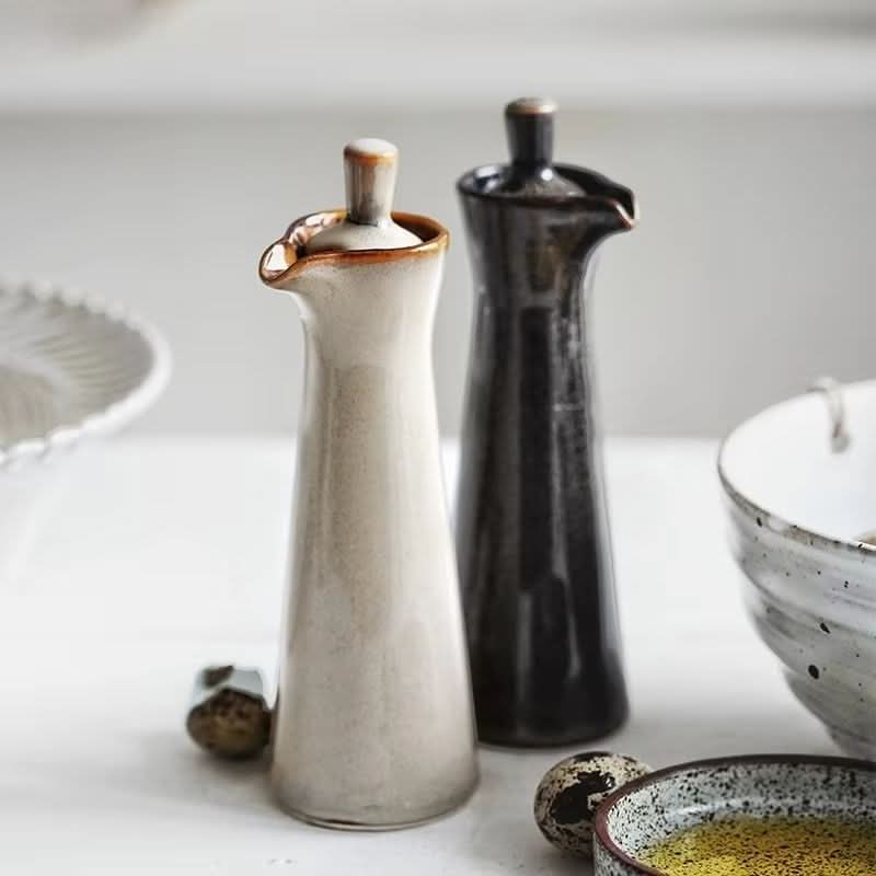 Minimalist Ceramic Spice Oil Jar - 120ml