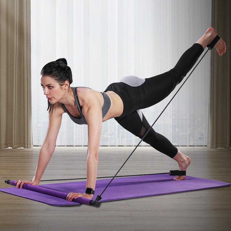Compact Home Pilates Exercise Bar Set