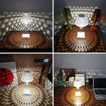 Sparkling Glass Desk Lamp