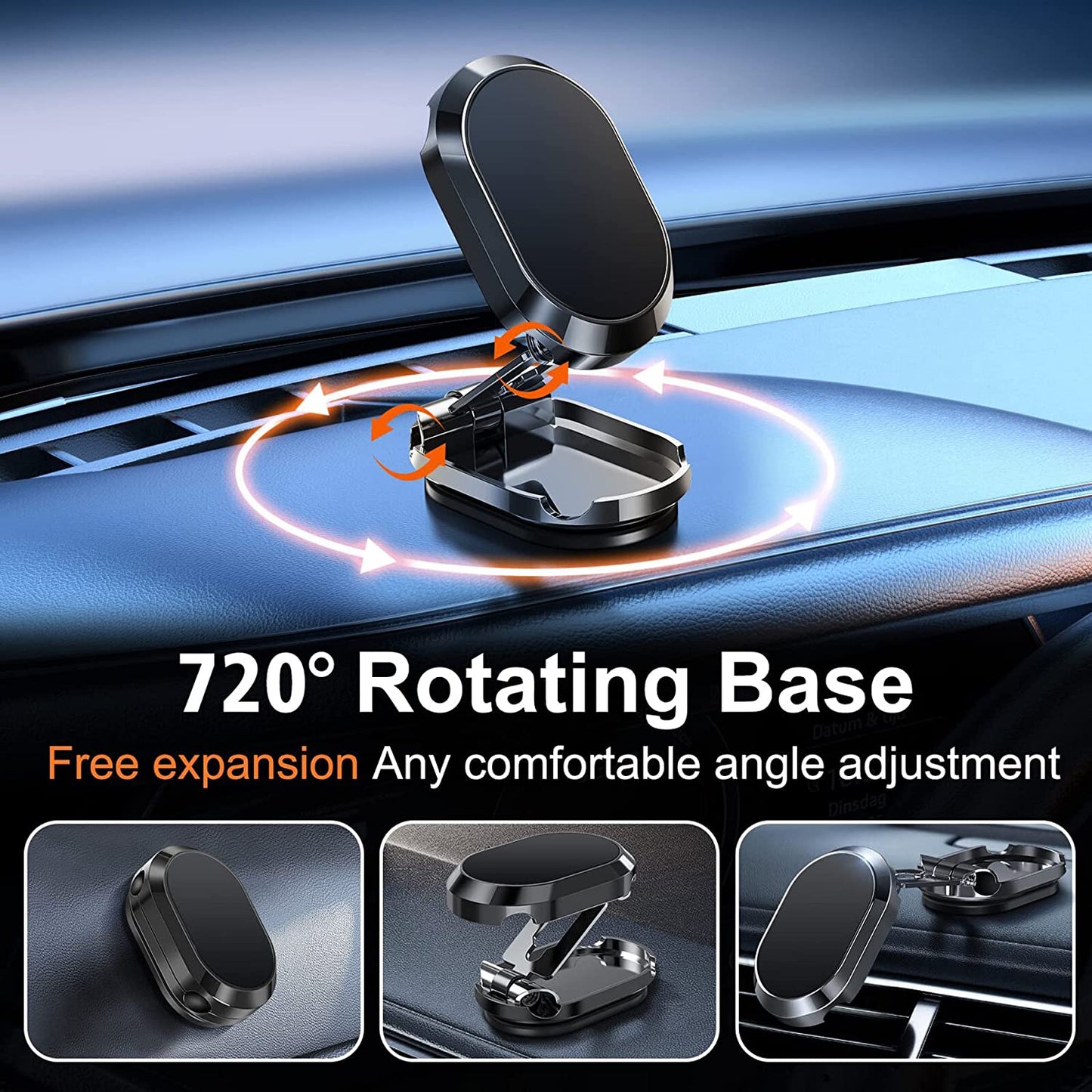 Compact Adjustable Car Phone Mount