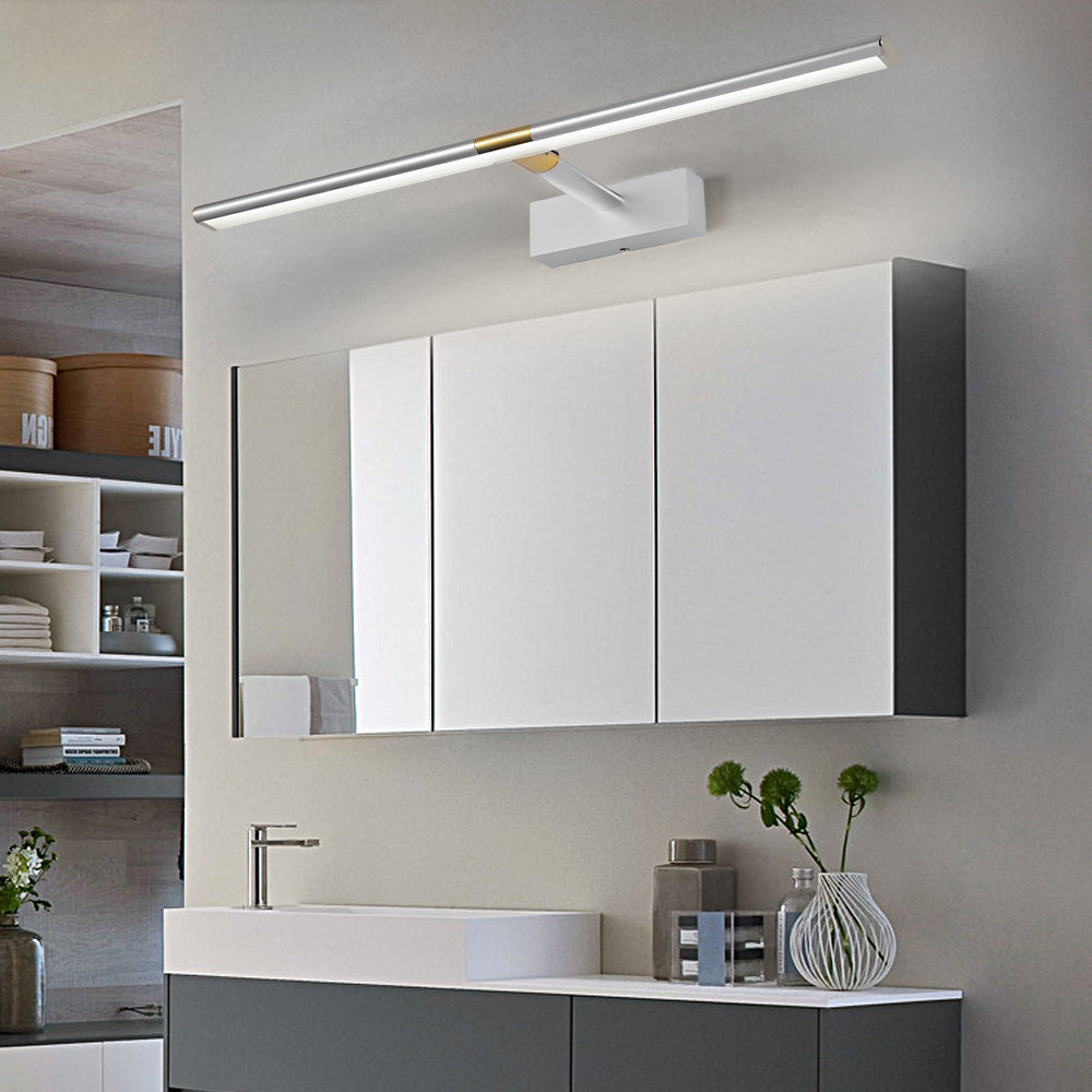 Adjustable LED Bath Light with Extending Arm and Matte Finish
