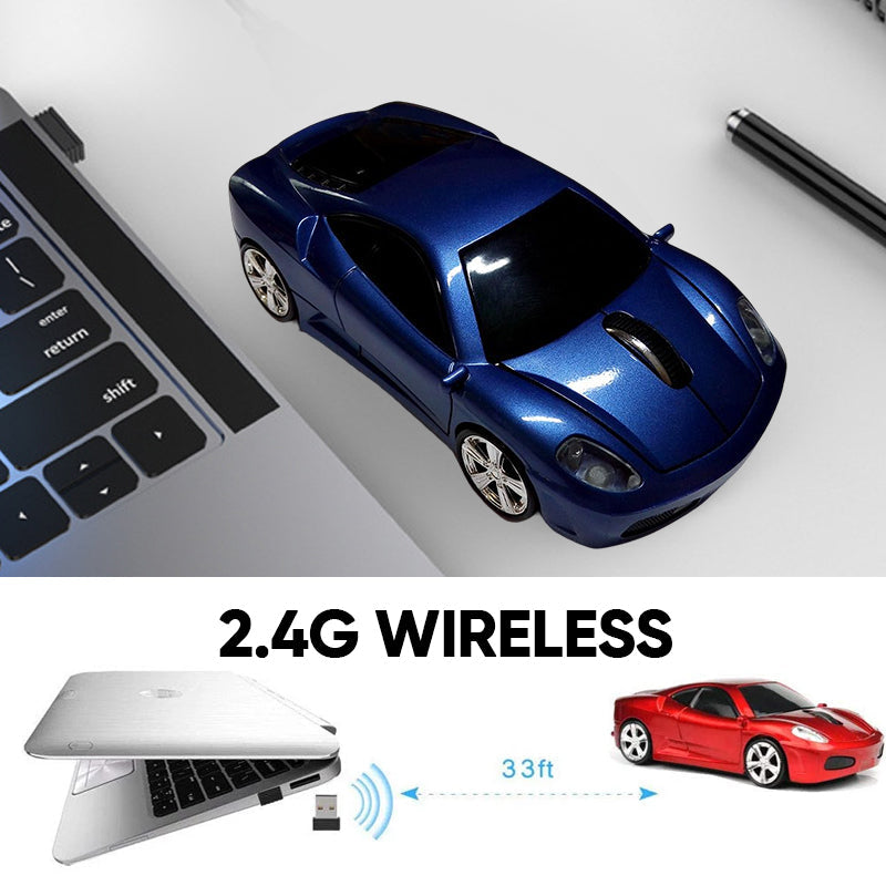 Fast Racing Car Design Wireless Mouse